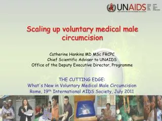 Scaling up voluntary medical male circumcision