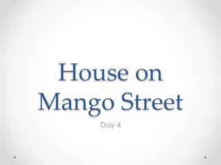 House on Mango Street