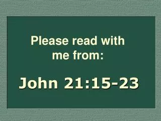 John 21:15-23