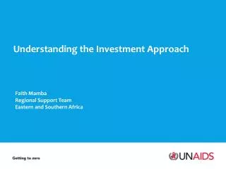 Understanding the Investment Approach
