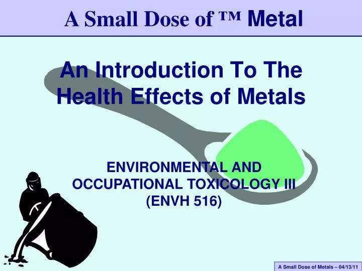 an introduction to the health effects of metals