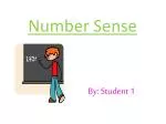 Number Sense - slide 1