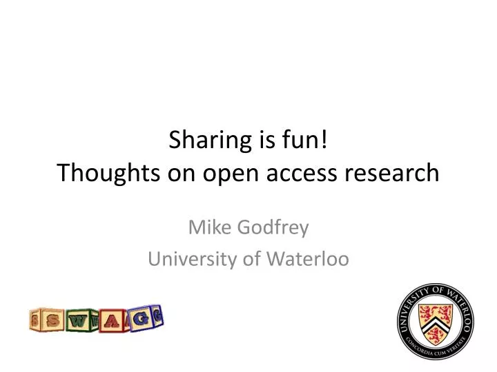 sharing is fun thoughts on open access research