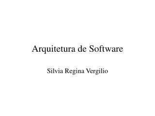arquitetura de software