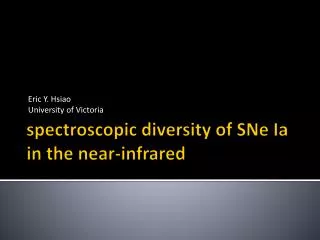 spectroscopic diversity of SNe Ia in the near-infrared