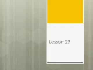 lesson 29