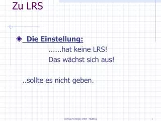 zu lrs