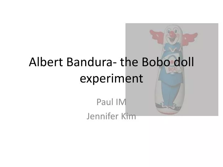 albert bandura the bobo doll experiment