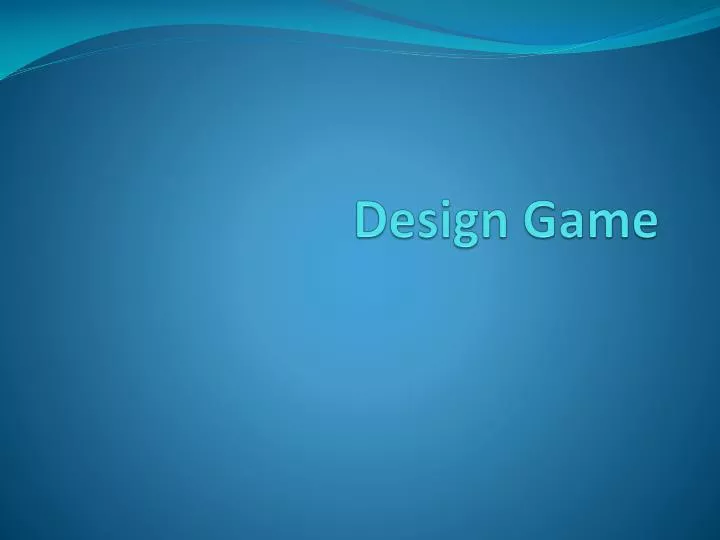 design game
