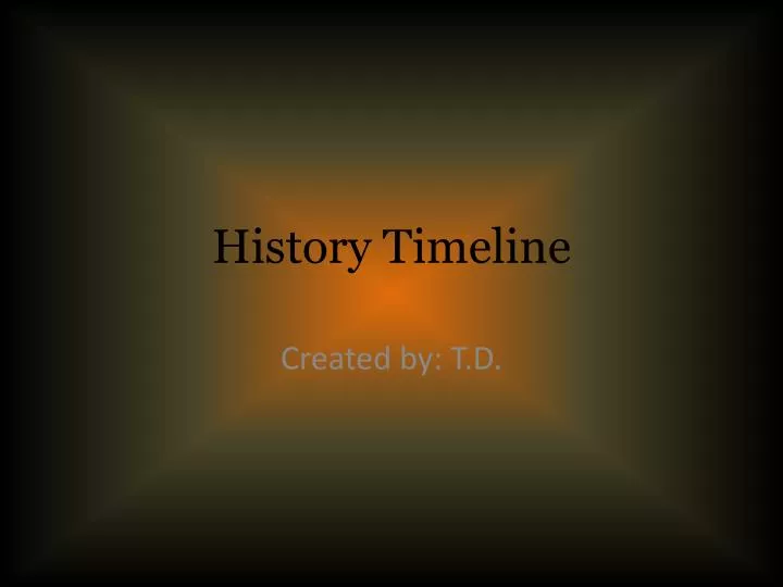 history timeline