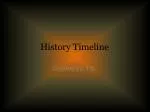 History Timeline - slide 1