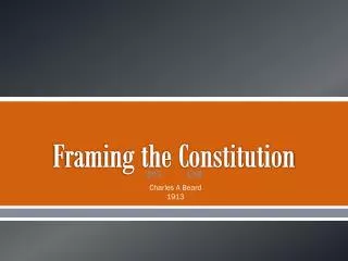 Framing the Constitution