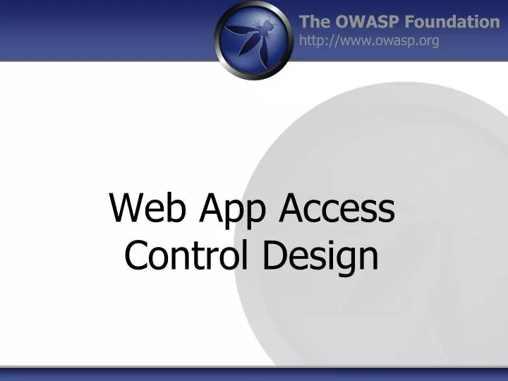 web app access control design