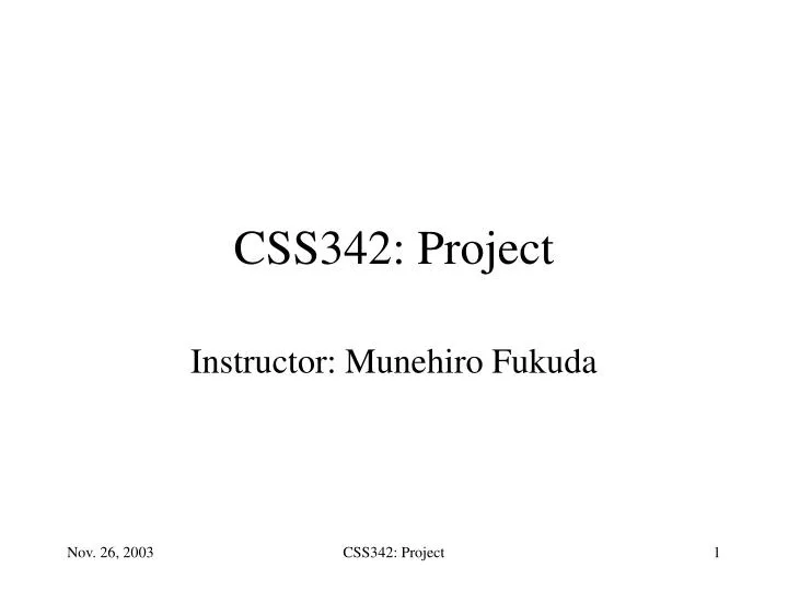 css342 project