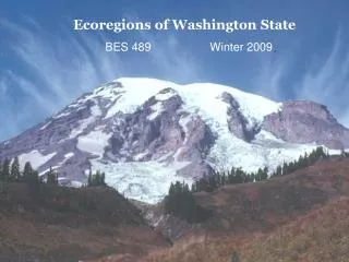 Ecoregions of Washington State