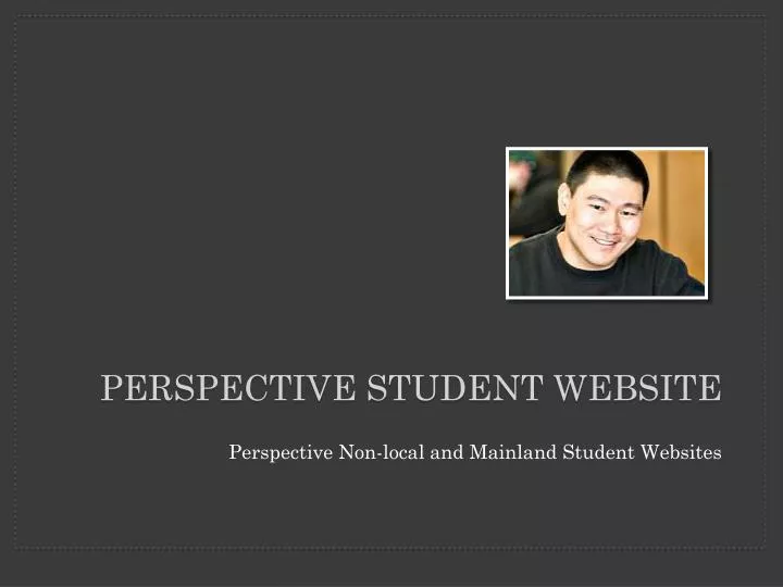 perspective student website