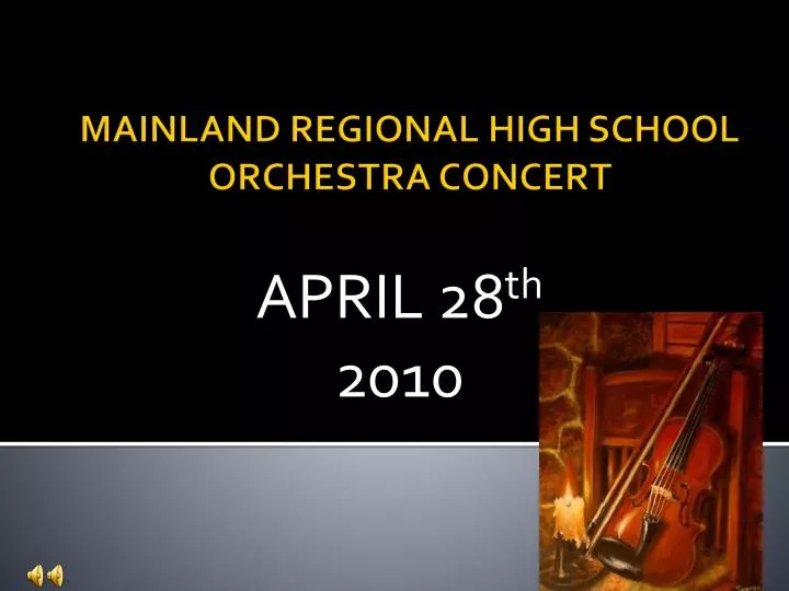 mainland regional high school orchestra concert