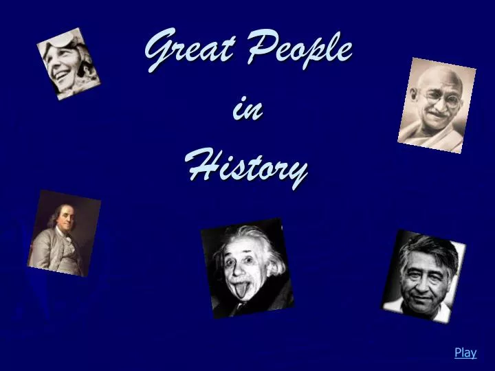 great people in history