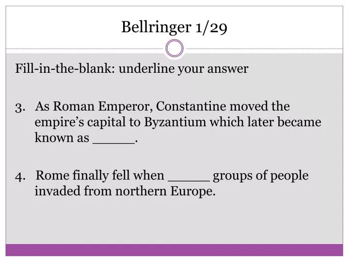 bellringer 1 29