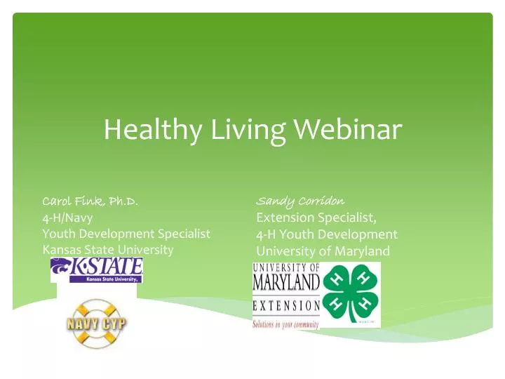 healthy living webinar