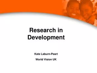 Research in Development