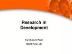 Research in Development - slide 1