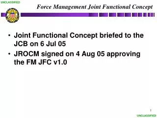 Force Management Joint Functional Concept