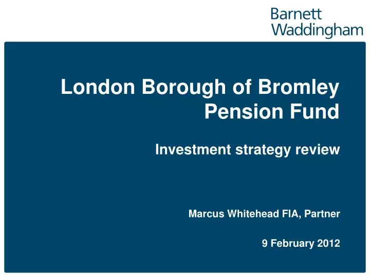 london borough of bromley pension fund