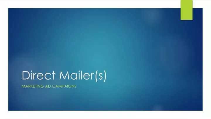 direct mailer s