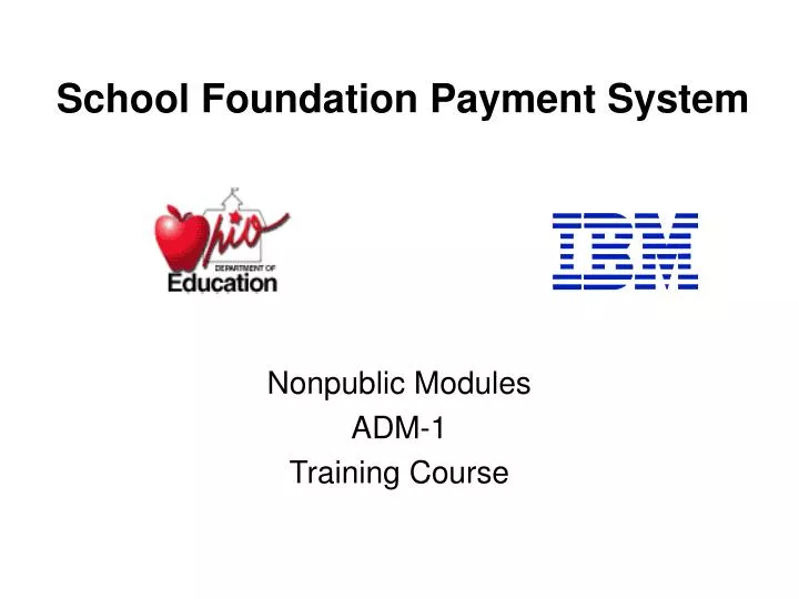 school foundation payment system