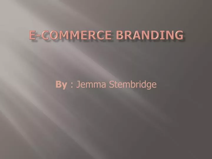 e commerce branding