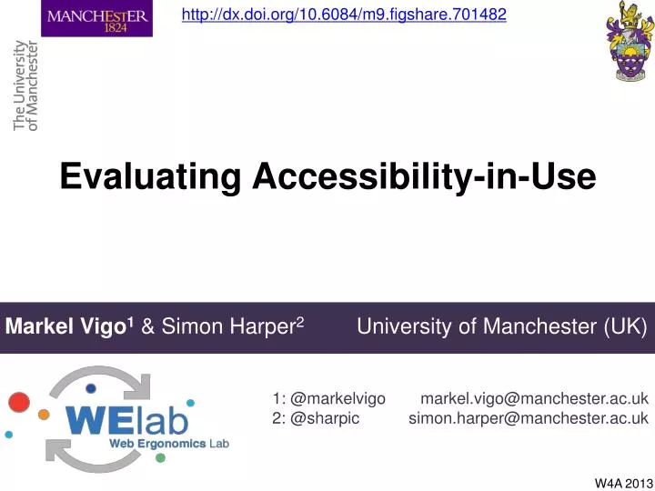 evaluating accessibility in use