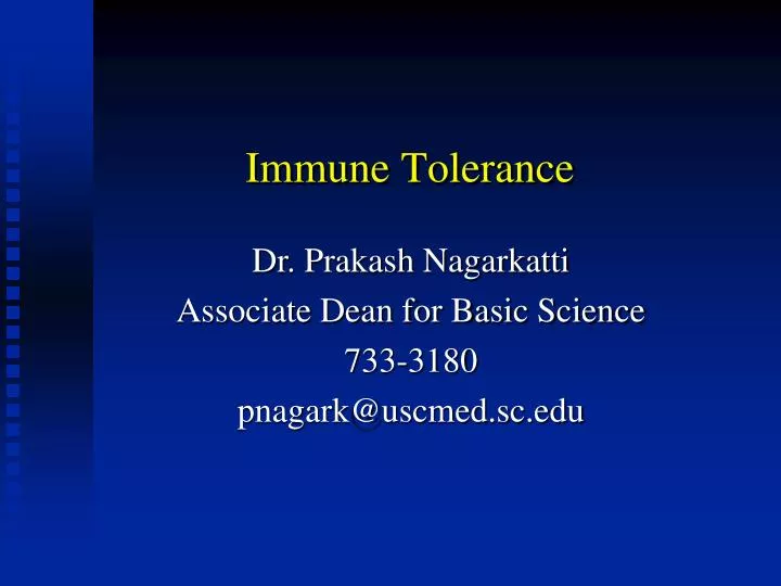 immune tolerance
