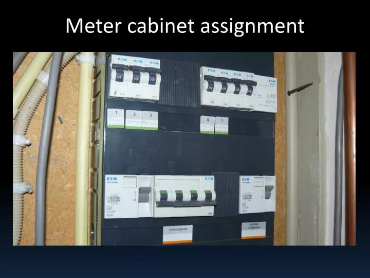 meter cabinet assignment