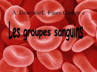 a genev s e faure groupe c