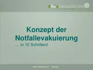 konzept der notfallevakuierung