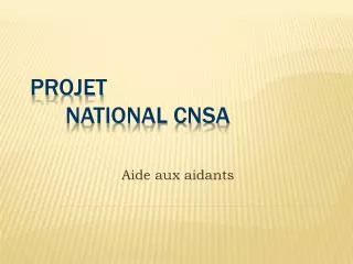 aide aux aidants