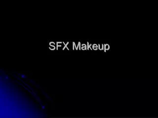 SFX Makeup