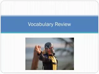 Vocabulary Review