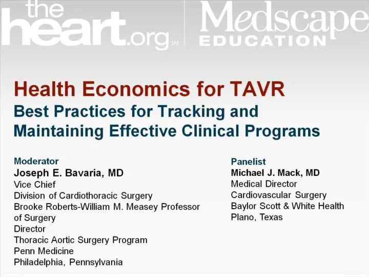health economics for tavr best practices for tracking and maintaining effective clinical programs
