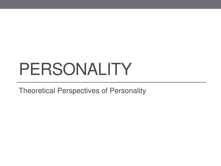 personality