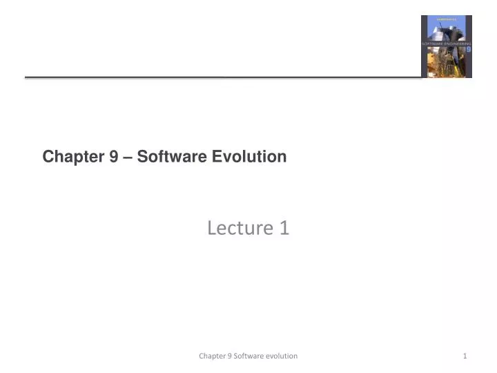 chapter 9 software evolution