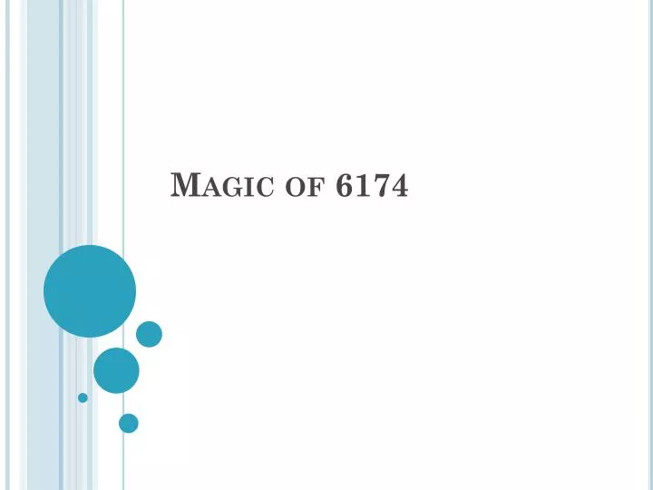 magic of 6174