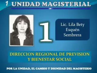 unidad magisterial