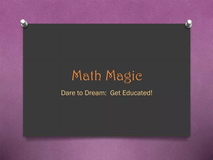 math magic