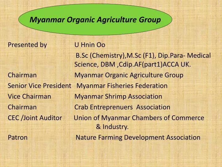 myanmar organic agriculture group