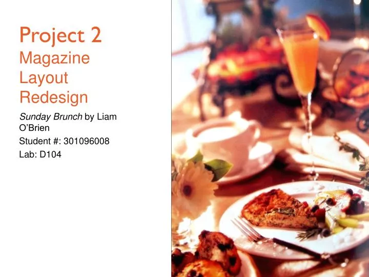 project 2 magazine layout redesign