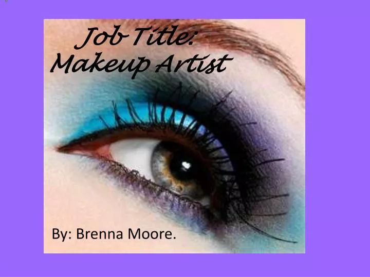 job title makeup artist