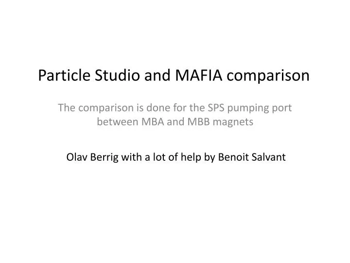 particle studio and mafia c omparison