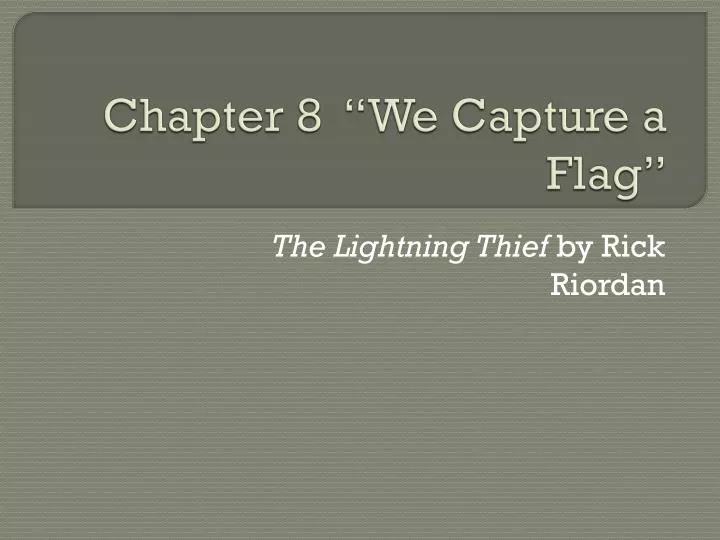 chapter 8 we capture a flag